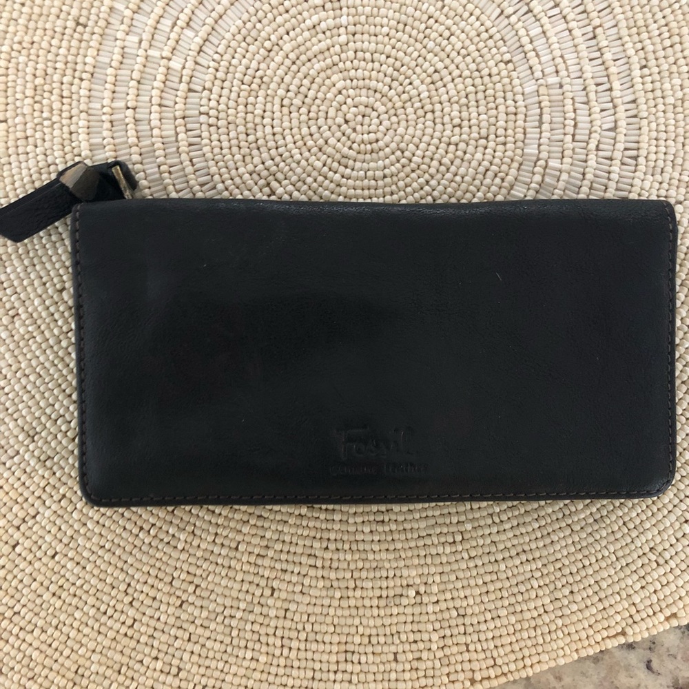 Fossil black wallet
